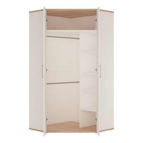 4KIDS Corner wardrobe with lilac handles